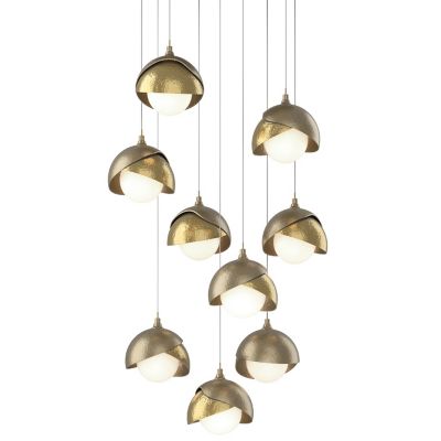 HBF2296005 Hubbardton Forge Brooklyn 9-Light Double Shade Rou sku HBF2296005