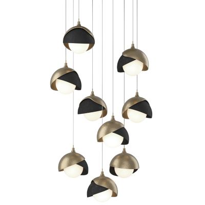 HBF2295999 Hubbardton Forge Brooklyn 9-Light Double Shade Rou sku HBF2295999