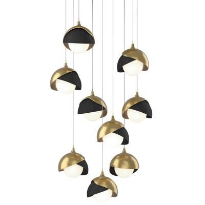 HBF2295939 Hubbardton Forge Brooklyn 9-Light Double Shade Rou sku HBF2295939