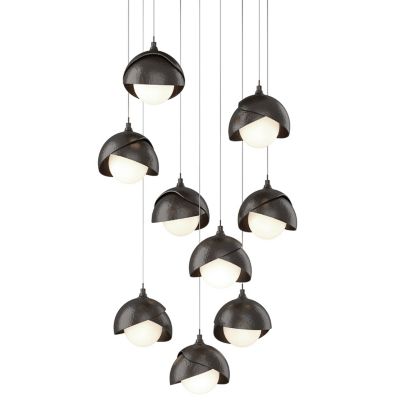 HBF2295989 Hubbardton Forge Brooklyn 9-Light Double Shade Rou sku HBF2295989