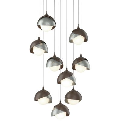 HBF2295915 Hubbardton Forge Brooklyn 9-Light Double Shade Rou sku HBF2295915