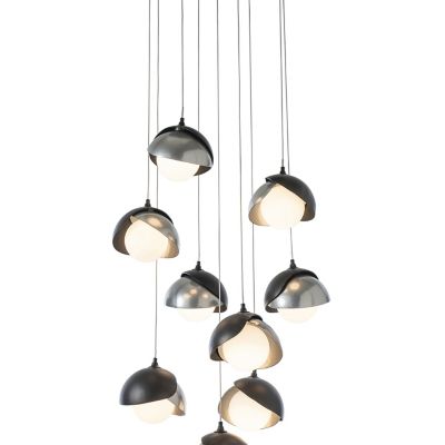 Hubbardton Forge Brooklyn 9-Light Double Shade Round Multi-Light Pendant Li