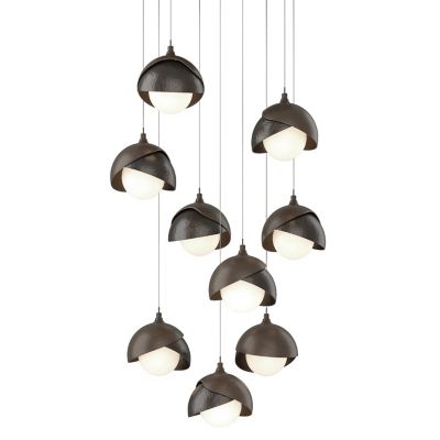 HBF2295908 Hubbardton Forge Brooklyn 9-Light Double Shade Rou sku HBF2295908