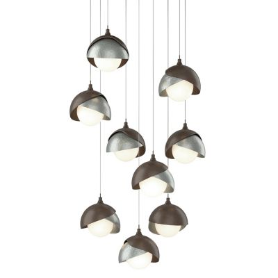 HBF2295914 Hubbardton Forge Brooklyn 9-Light Double Shade Rou sku HBF2295914