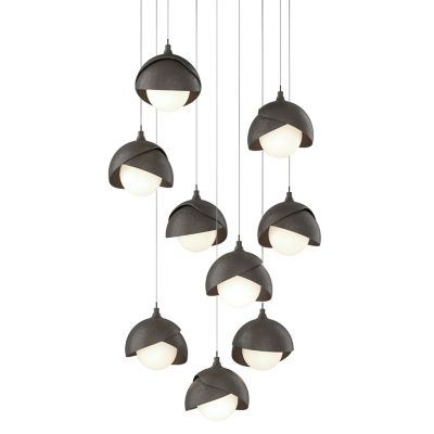 HBF2295922 Hubbardton Forge Brooklyn 9-Light Double Shade Rou sku HBF2295922