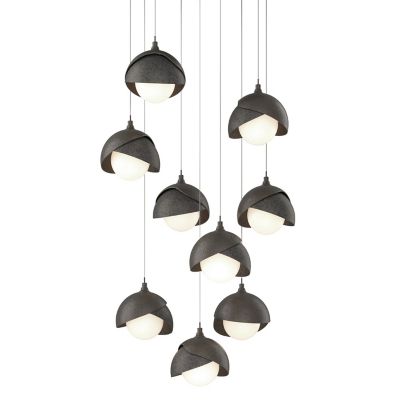 HBF2295926 Hubbardton Forge Brooklyn 9-Light Double Shade Rou sku HBF2295926