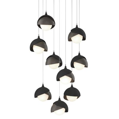 HBF2295882 Hubbardton Forge Brooklyn 9-Light Double Shade Rou sku HBF2295882