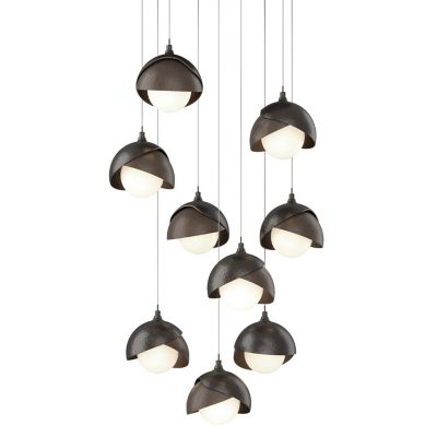 HBF2295980 Hubbardton Forge Brooklyn 9-Light Double Shade Rou sku HBF2295980