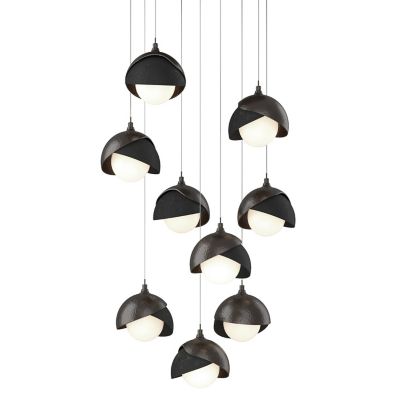 HBF2295978 Hubbardton Forge Brooklyn 9-Light Double Shade Rou sku HBF2295978