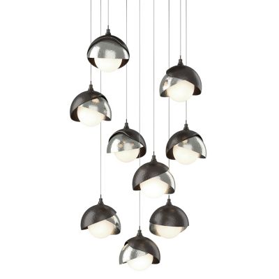 HBF2295992 Hubbardton Forge Brooklyn 9-Light Double Shade Rou sku HBF2295992