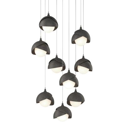 HBF2295966 Hubbardton Forge Brooklyn 9-Light Double Shade Rou sku HBF2295966