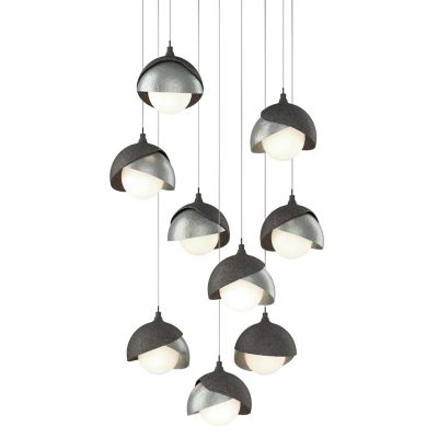 HBF2295974 Hubbardton Forge Brooklyn 9-Light Double Shade Rou sku HBF2295974