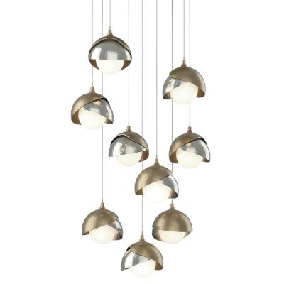 HBF2296012 Hubbardton Forge Brooklyn 9-Light Double Shade Rou sku HBF2296012