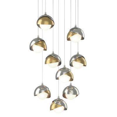 HBF2296024 Hubbardton Forge Brooklyn 9-Light Double Shade Rou sku HBF2296024