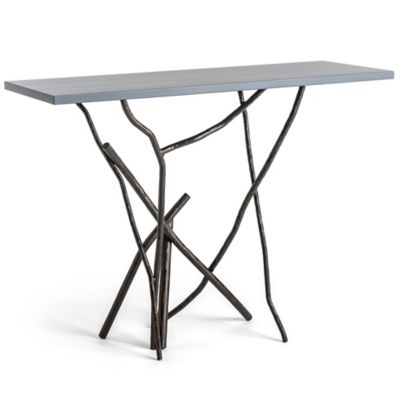 Hubbardton Forge Brindille Wood Top Rectangular Console Table - Color: Grey