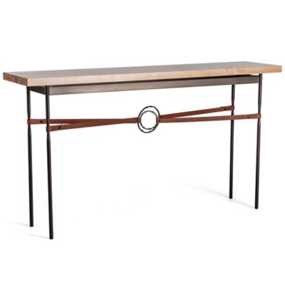 Hubbardton Forge Equus Wood Top Rectangular Console Table - Color: Beige - 750120-1561