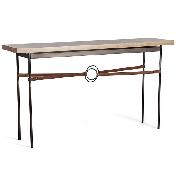 Equus Wood Top Rectangular Console Table - Color: Grey - Hubbardton Forge 750120-1694