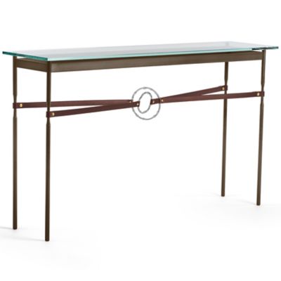 HBF2382447 Hubbardton Forge Equus Glass Top Console Table - C sku HBF2382447