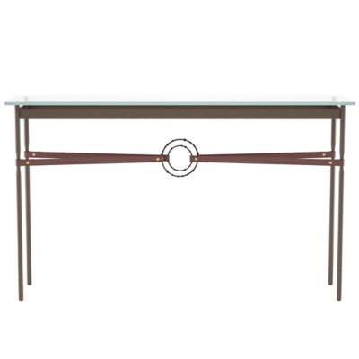 Hubbardton Forge Equus Glass Top Console Table - Color: Clear - 750118-1369