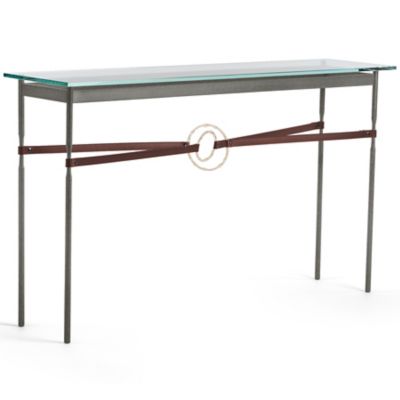 HBF2382522 Hubbardton Forge Equus Glass Top Console Table - C sku HBF2382522