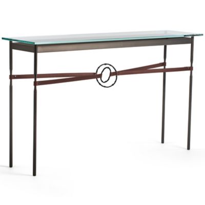 HBF2382450 Hubbardton Forge Equus Glass Top Console Table - C sku HBF2382450