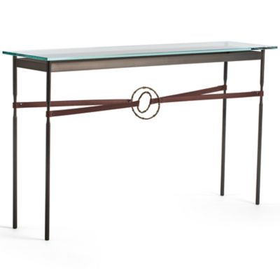 HBF2382453 Hubbardton Forge Equus Glass Top Console Table - C sku HBF2382453