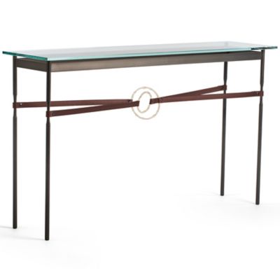 Hubbardton Forge Equus Glass Top Console Table - Color: Clear - 750118-1084