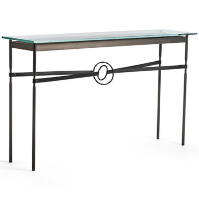 HBF2382449 Hubbardton Forge Equus Glass Top Console Table - C sku HBF2382449