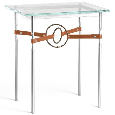 Hubbardton Forge Equus Glass Top Side Table - Color: Clear - 750116-1274