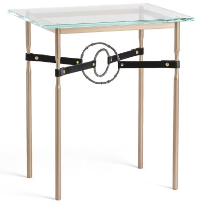 Hubbardton Forge Equus Glass Top Side Table - Color: Clear - 750116-1248