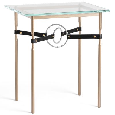 Hubbardton Forge Equus Glass Top Side Table - Color: Clear - 750116-1269