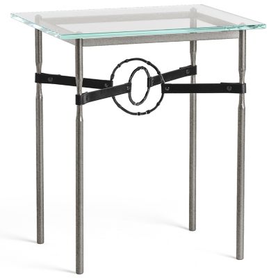 Hubbardton Forge Equus Glass Top Side Table - Color: Clear - 750116-1164