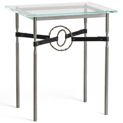 Hubbardton Forge Equus Glass Top Side Table - Color: Clear - 750116-1155