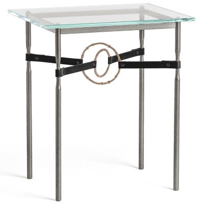 Hubbardton Forge Equus Glass Top Side Table - Color: Clear - 750116-1176