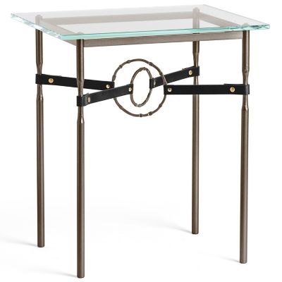 Hubbardton Forge Equus Glass Top Side Table - Color: Clear - 750116-1035