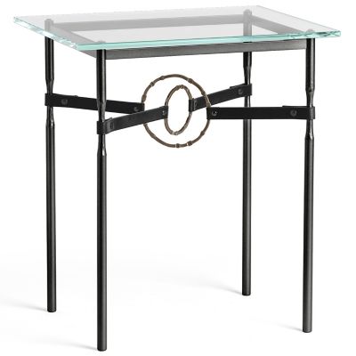 HBF2382641 Hubbardton Forge Equus Glass Top Side Table - Colo sku HBF2382641