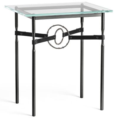 Hubbardton Forge Equus Glass Top Side Table - Color: Clear - 750116-1128