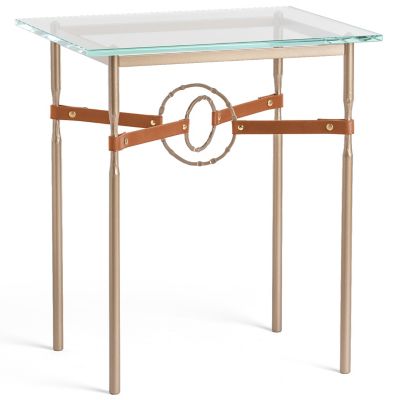 Hubbardton Forge Equus Glass Top Side Table - Color: Clear - 750116-1265