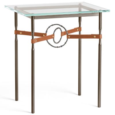 Hubbardton Forge Equus Glass Top Side Table - Color: Clear - 750116-1037