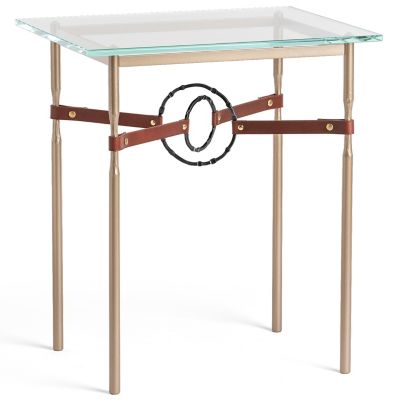 Hubbardton Forge Equus Glass Top Side Table - Color: Clear - 750116-1252