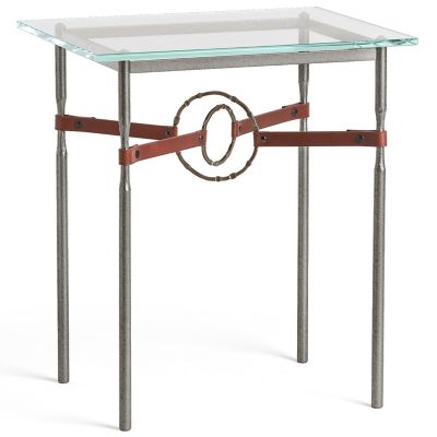 Hubbardton Forge Equus Glass Top Side Table - Color: Clear - 750116-1153