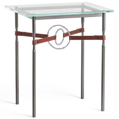 HBF2382699 Hubbardton Forge Equus Glass Top Side Table - Colo sku HBF2382699