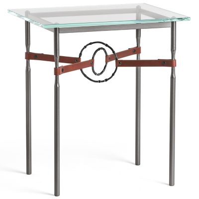 HBF2382681 Hubbardton Forge Equus Glass Top Side Table - Colo sku HBF2382681