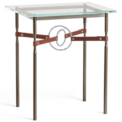 Hubbardton Forge Equus Glass Top Side Table - Color: Clear - 750116-1051