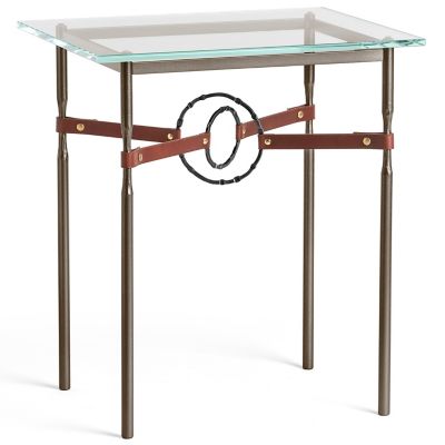 HBF2382660 Hubbardton Forge Equus Glass Top Side Table - Colo sku HBF2382660