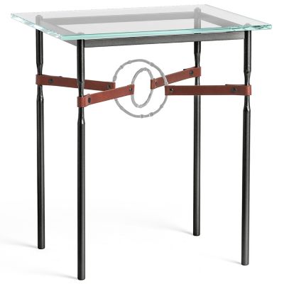 HBF2382657 Hubbardton Forge Equus Glass Top Side Table - Colo sku HBF2382657