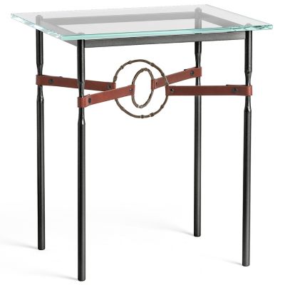 HBF2382642 Hubbardton Forge Equus Glass Top Side Table - Colo sku HBF2382642