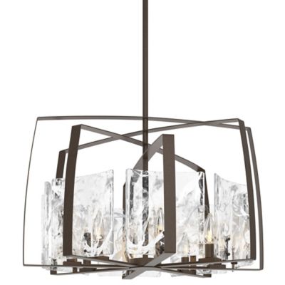 Hubbardton Forge Arc Short Pendant Light - Color: Bronze - Size: 8 light - 