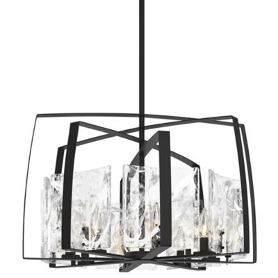 Hubbardton Forge Arc Short Pendant Light - Color: Black - Size: 8 light - 1