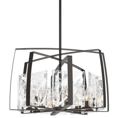 Hubbardton Forge Arc Short Pendant Light - Color: Bronze - Size: 8 light - 